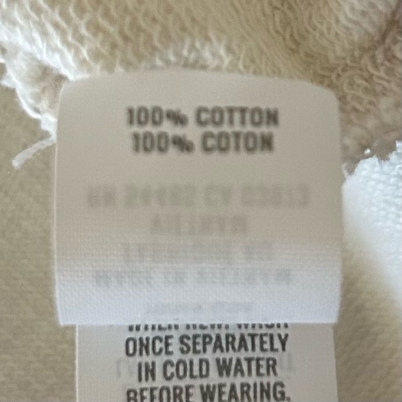 Aerie Women’s Sunwashed Desert Oversized Hoodie w/ Side Slits in Cream, X-Small - Picture 8 of 8